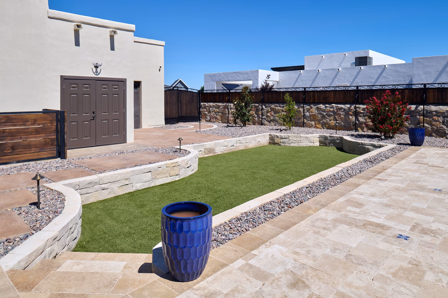 Camino Nogal Custom Landscape — GO DESIGNS El Paso landscaping project