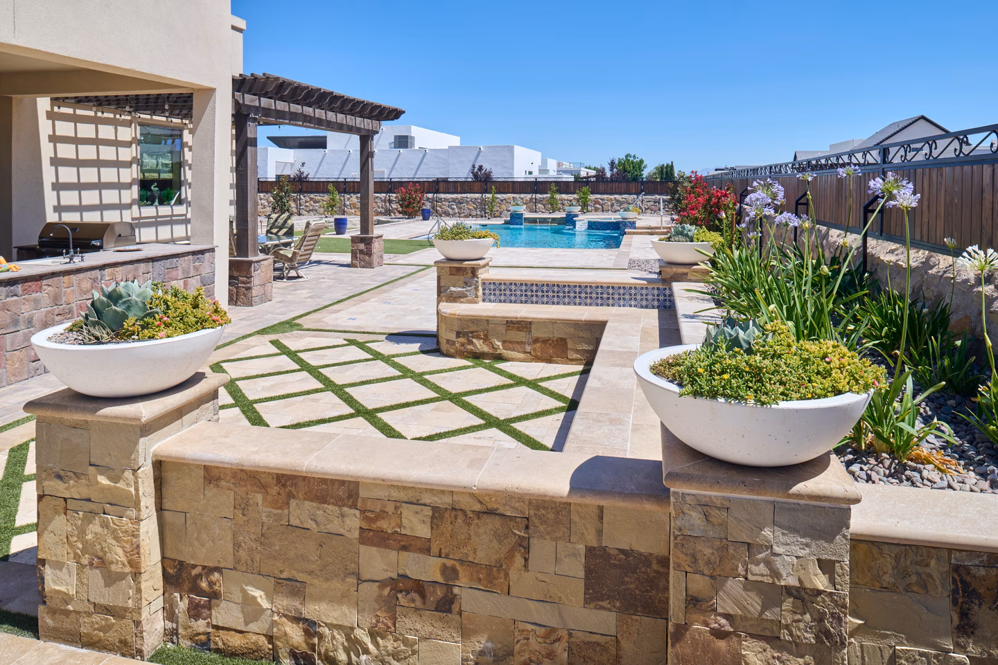 Camino Nogal Custom Landscape — GO DESIGNS El Paso, photo 19